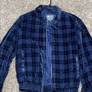 Velvet bomber jacket